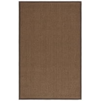 SAFAVIEH Natural Fiber Charlene Bordered Area Rug, Chocolate, 6' x 9'