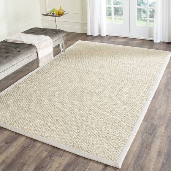Safavieh Natural Fiber Charlene Bordered Area Rug, Creme, 5' x 8'