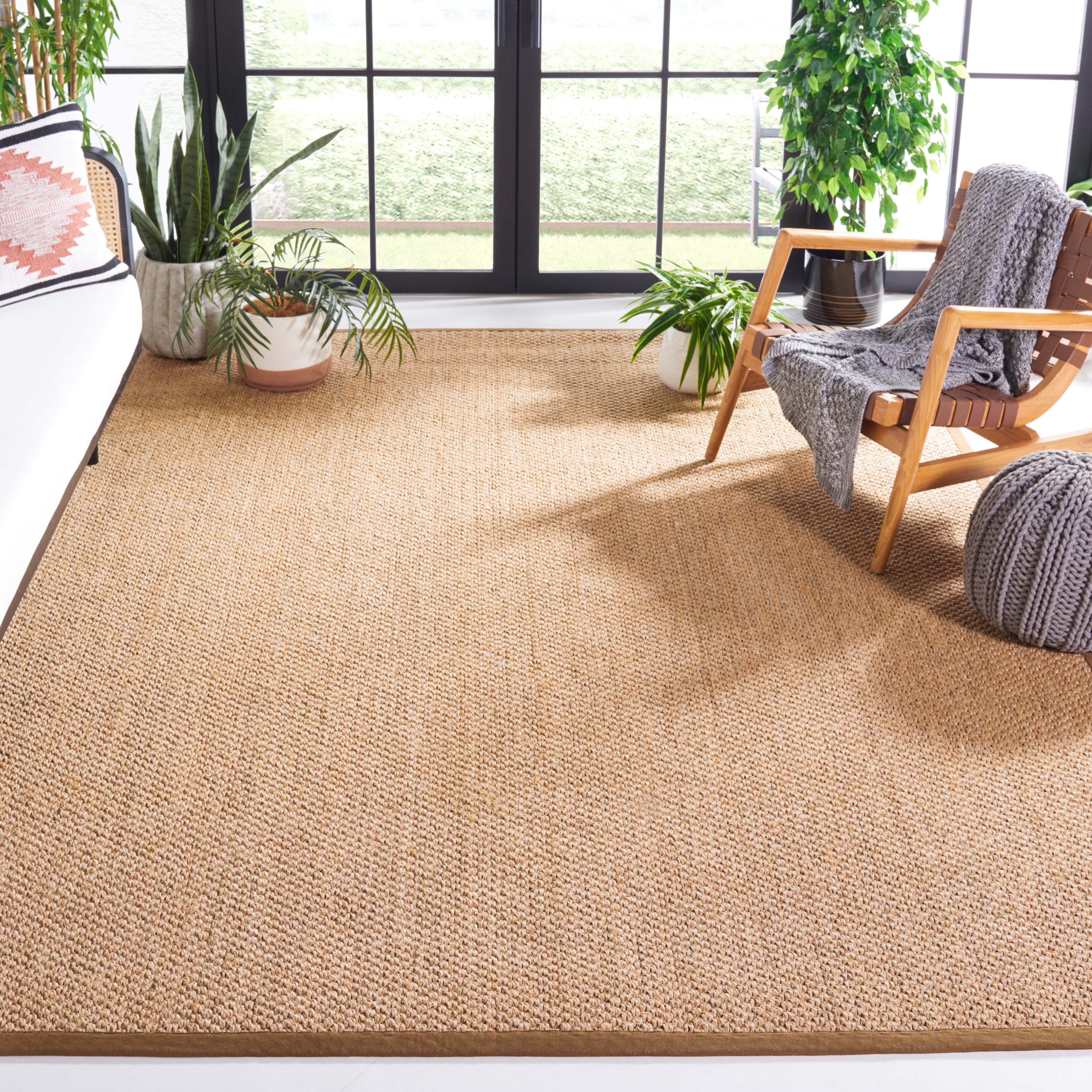 Safavieh Natural Fiber Charlene Bordered Area Rug, Natural, 9' x 12'
