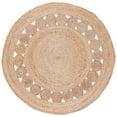 thumbnail image 1 of SAFAVIEH Natural Fiber Charmaine Geometric Area Rug, Natural, 5' x 5' Round, 1 of 8