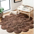 thumbnail image 1 of SAFAVIEH Natural Fiber Christian Geometric Area Rug, Brown, 3' x 3' Round, 1 of 7