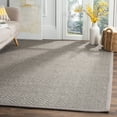 thumbnail image 1 of SAFAVIEH Natural Fiber Cinaed Geometric Sisal Area Rug, Light Grey/Grey, 9' x 12', 1 of 6