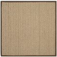 thumbnail image 1 of SAFAVIEH Natural Fiber Cinaed Geometric Sisal Area Rug, Natural/Brown, 6' x 6' Square, 1 of 6