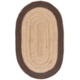 thumbnail image 1 of SAFAVIEH Natural Fiber Cirino Bordered Area Rug, Natural/Brown, 6' x 9' Oval, 1 of 8