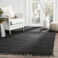thumbnail image 1 of SAFAVIEH Natural Fiber Clara Braided Jute Area Rug, Black, 4' x 6', 1 of 8