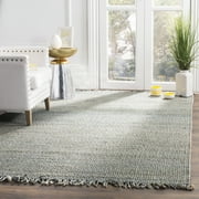 SAFAVIEH Natural Fiber Clara Braided Jute Area Rug, Blue, 8' x 10'