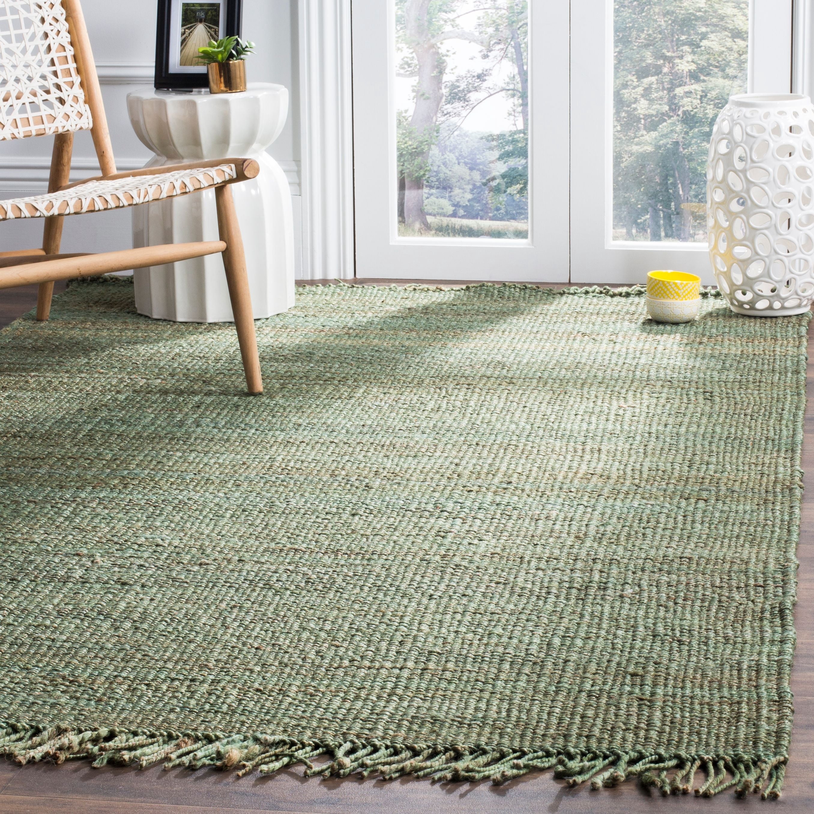 Safavieh, Clara Braided Jute Area Rug, Green