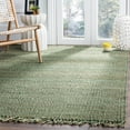 thumbnail image 1 of SAFAVIEH Natural Fiber Clara Braided Jute Area Rug, Green, 6' x 6' Square, 1 of 7