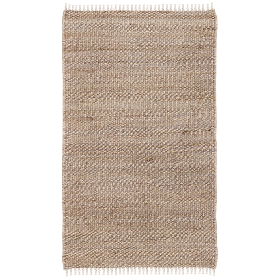 SAFAVIEH Natural Fiber Clara Braided Jute Area Rug, Grey, 3' x 5'