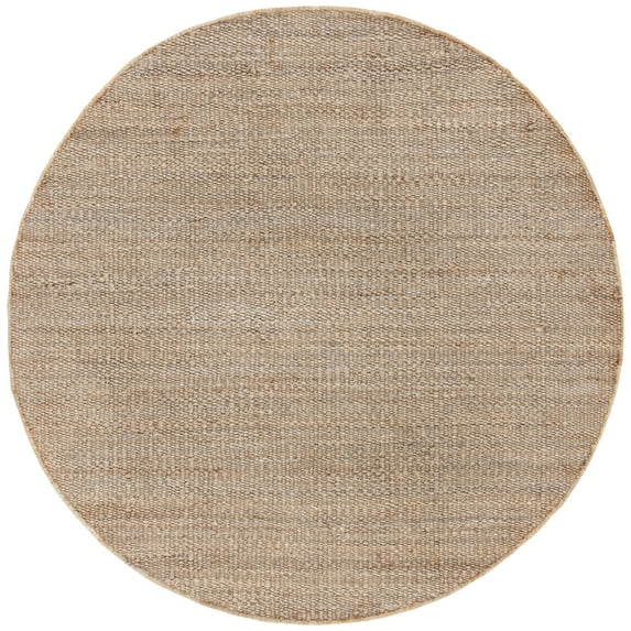 SAFAVIEH Natural Fiber Clara Braided Jute Area Rug, Grey, 4' x 4' Round