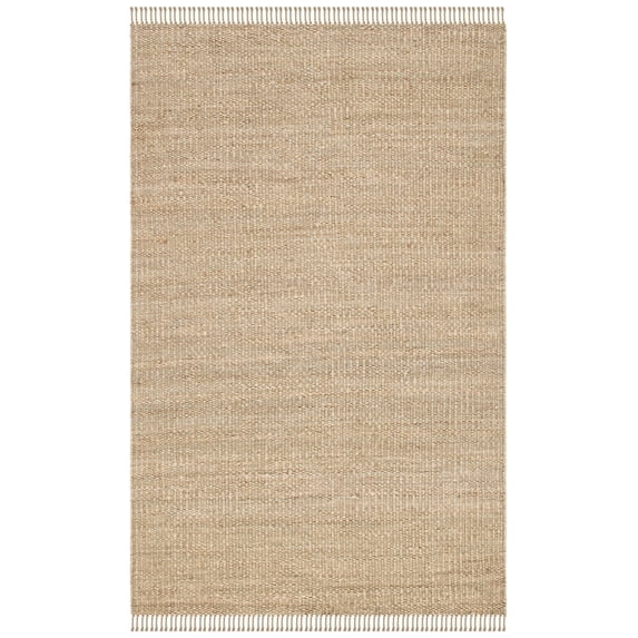SAFAVIEH Natural Fiber Clara Braided Jute Area Rug, Grey, 5' x 8'