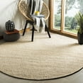 thumbnail image 1 of SAFAVIEH Natural Fiber Clara Braided Jute Area Rug, Ivory, 6' x 6' Round, 1 of 7