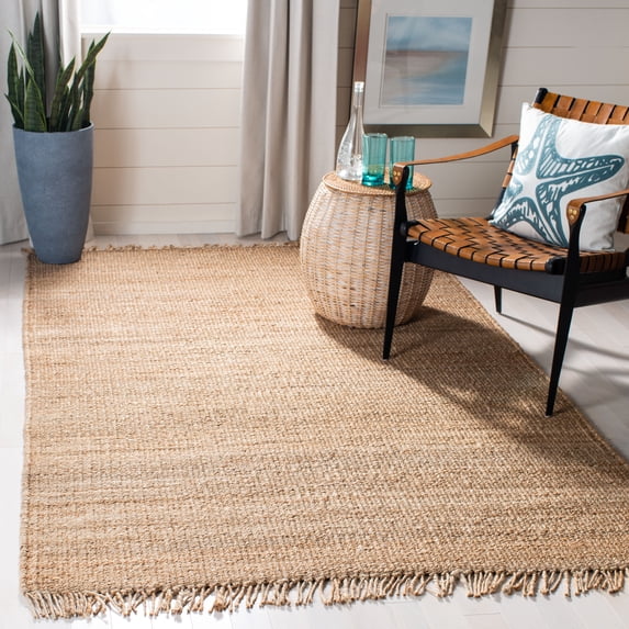SAFAVIEH Natural Fiber Clara Braided Jute Area Rug, Natural, 9' x 12'