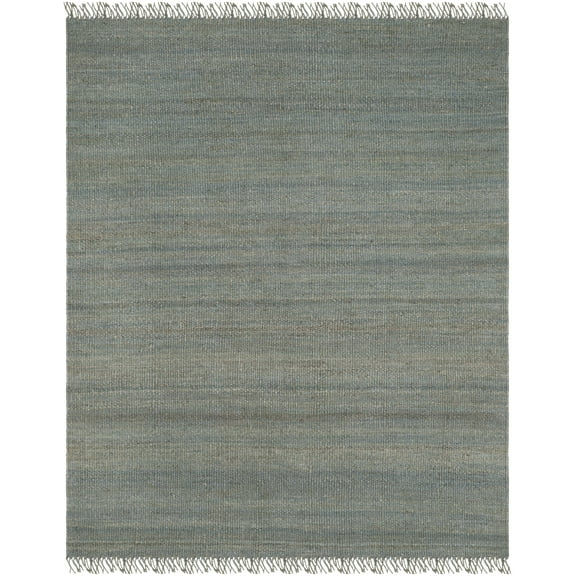 SAFAVIEH Natural Fiber Clara Solid Area Rug, Blue, 10' x 14'