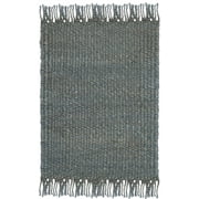 SAFAVIEH Natural Fiber Clara Solid Area Rug, Blue, 2'3" x 4'