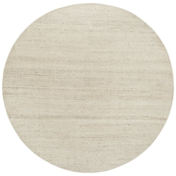 SAFAVIEH Natural Fiber Clara Solid Area Rug, Ivory, 8' x 8' Round