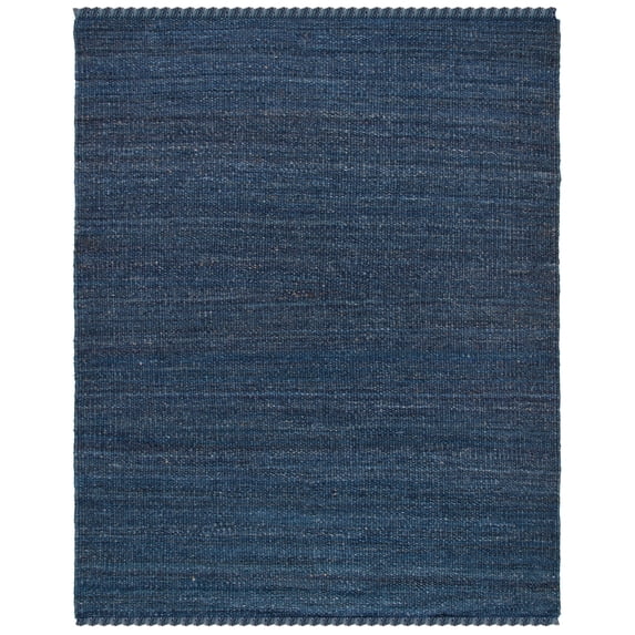 SAFAVIEH Natural Fiber Clara Solid Area Rug, Navy, 11' x 15'