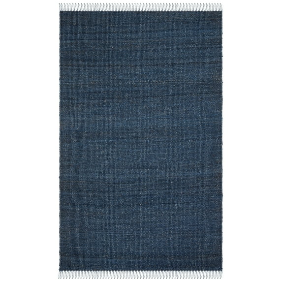 SAFAVIEH Natural Fiber Clara Solid Area Rug, Navy, 2'3" x 4'
