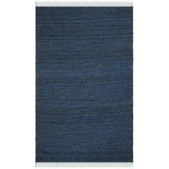 SAFAVIEH Natural Fiber Clara Solid Area Rug, Navy, 2' x 3'