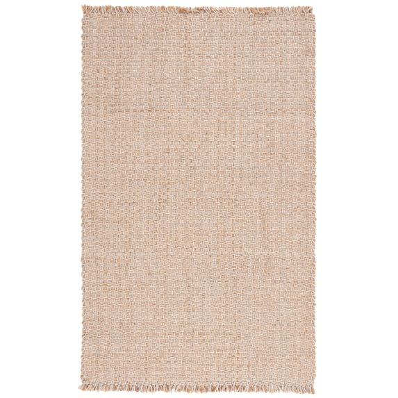 SAFAVIEH Natural Fiber Clarence Solid Area Rug, Natural/Ivory, 3' x 5'