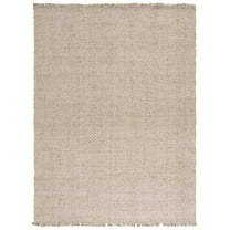 SAFAVIEH Natural Fiber Clarence Solid Area Rug, Natural/Ivory, 8' x 10'