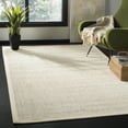 thumbnail image 1 of SAFAVIEH Natural Fiber Clarissa Solid Sisal Area Rug, Black/Ivory, 4' x 6', 1 of 8