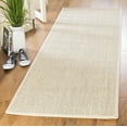 thumbnail image 1 of SAFAVIEH Natural Fiber Clarissa Solid Sisal Runner Rug, Black/Ivory, 2'6" x 6', 1 of 8
