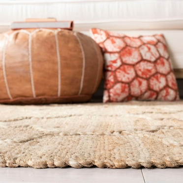 SAFAVIEH Natural Fiber Cohen Geometric Jute Area Rug, Natural, 5' x 8'
