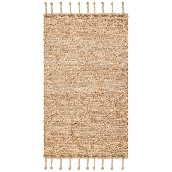 SAFAVIEH Natural Fiber Cohen Solid Area Rug, Natural, 4' x 6'