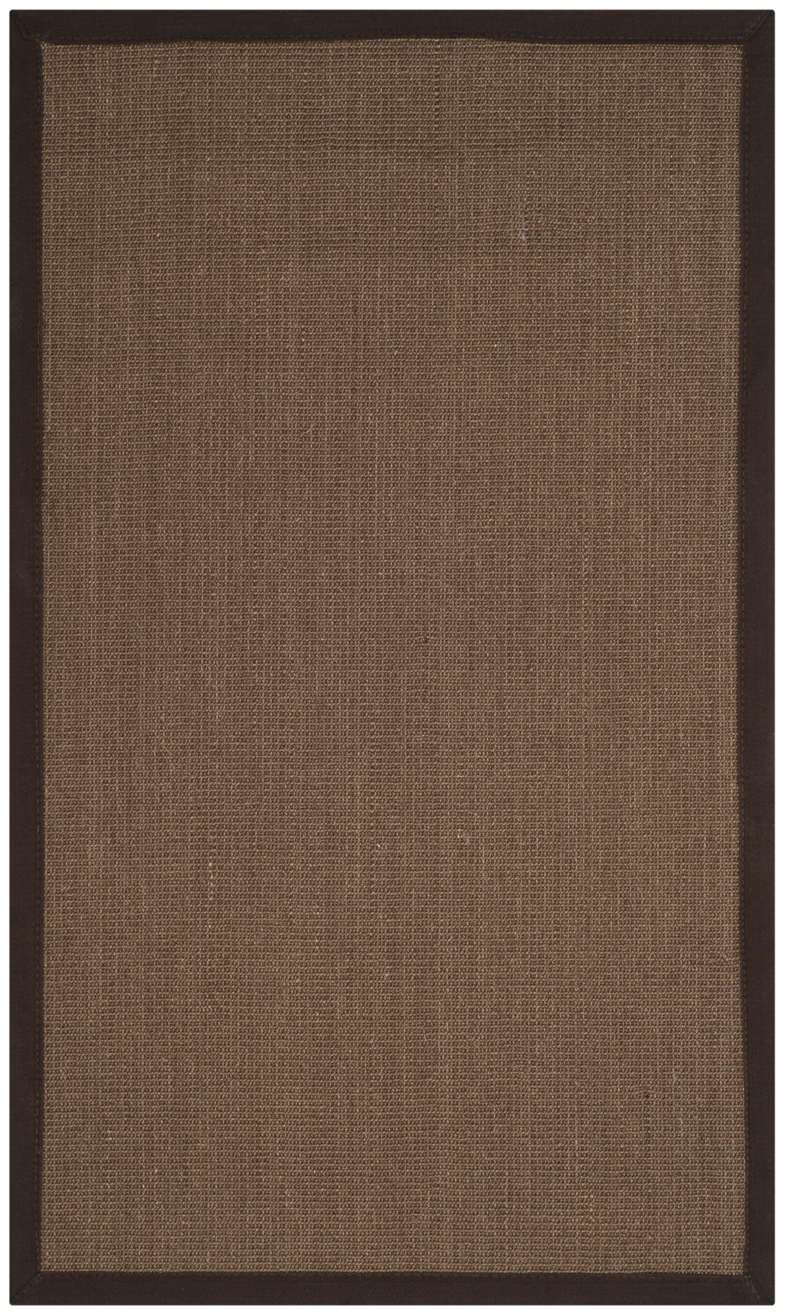 Brown Rectangular Non-slip Sisal Area Rug 2' x 3'