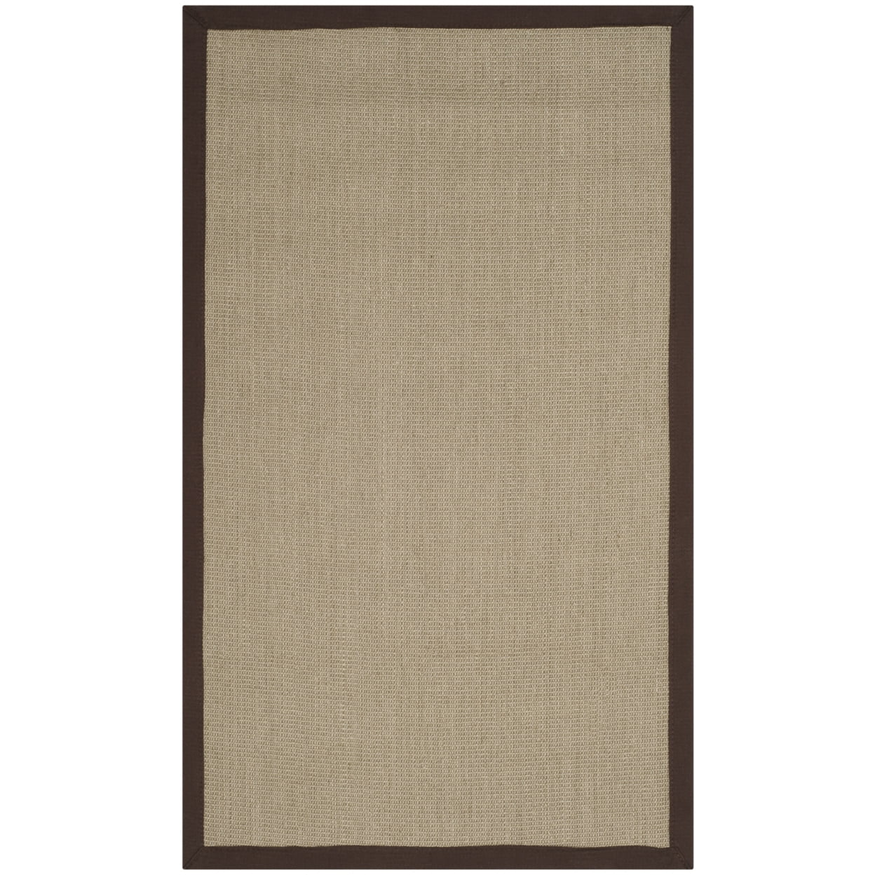 Sage and Brown Hand-Knotted Sisal Area Rug