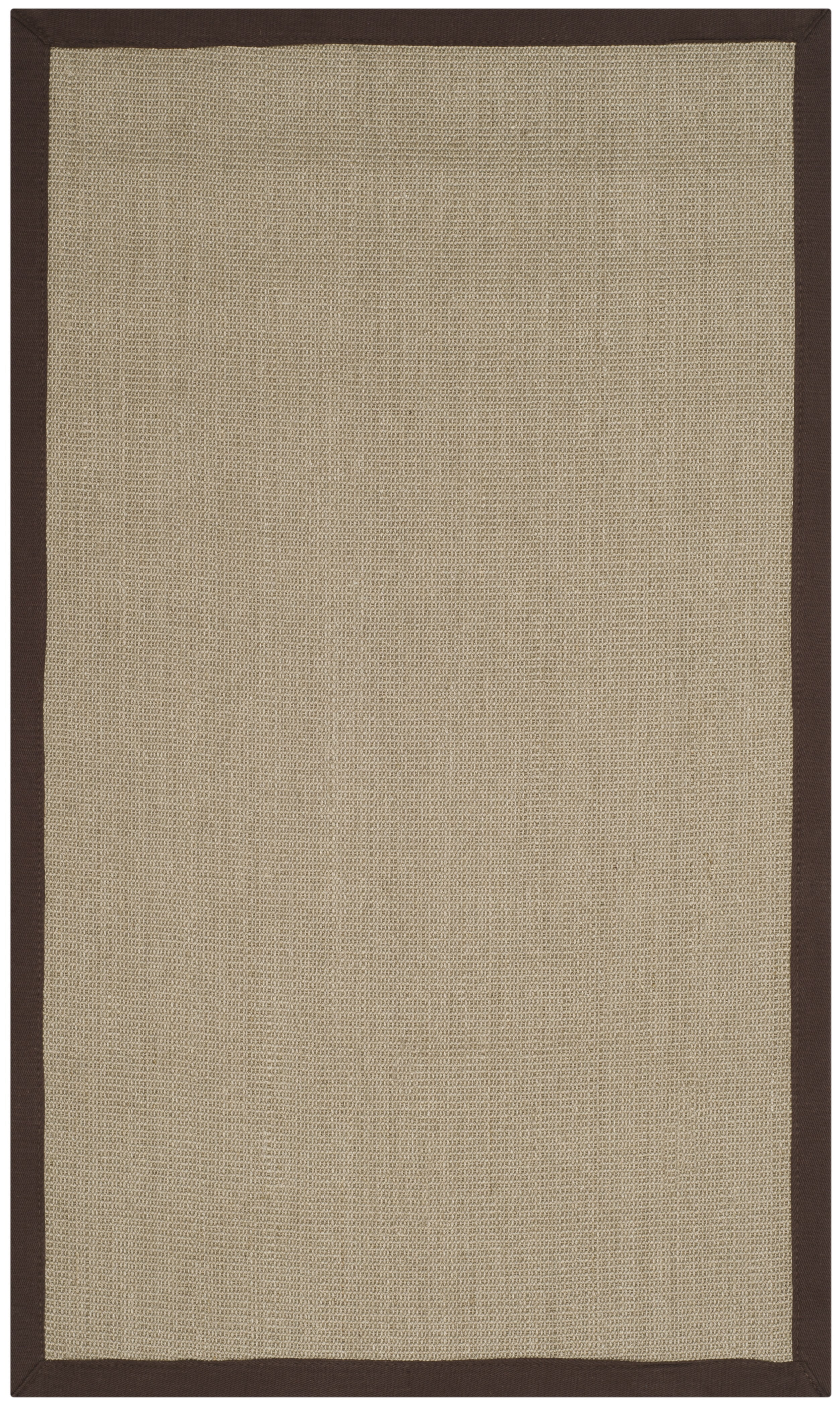 Sage and Brown Hand-Knotted Sisal Area Rug