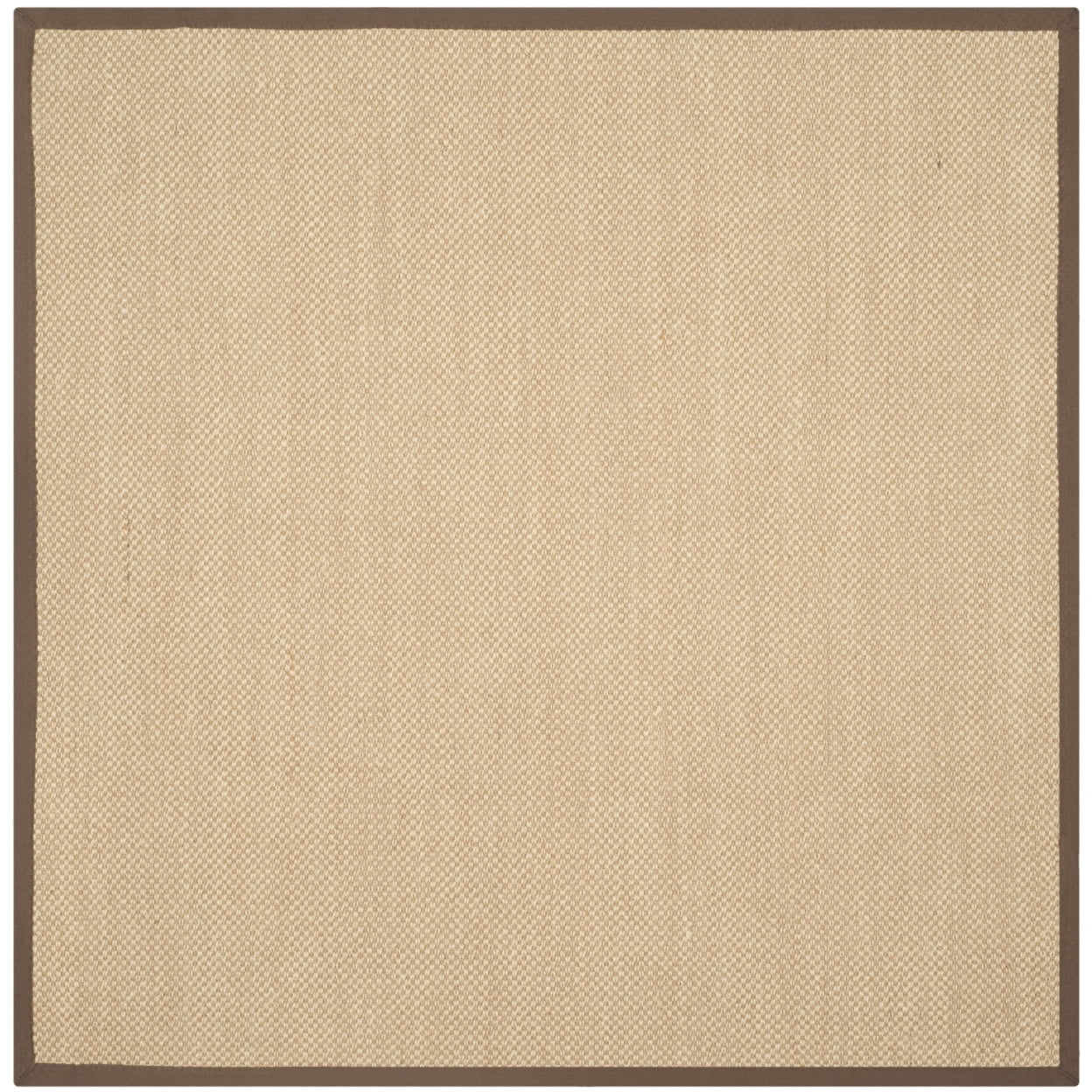 Maize and Brown Square Cotton Rug with Non-slip Backing