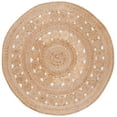 thumbnail image 1 of SAFAVIEH Natural Fiber Comhgham Geometric Area Rug, Natural, 9' x 9' Round, 1 of 8