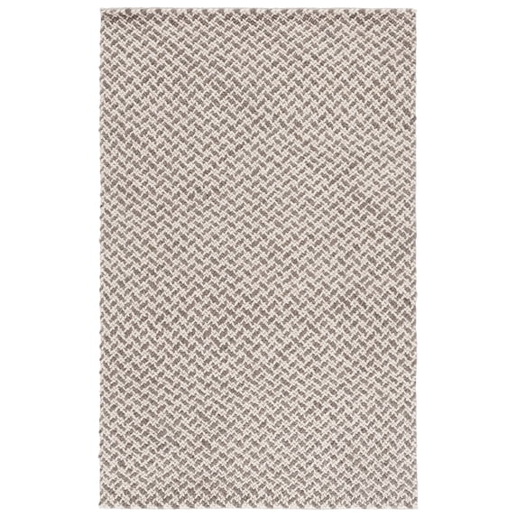 SAFAVIEH Natural Fiber Couture Saleem Geometric Area Rug, Beige/Grey, 5' x 8'