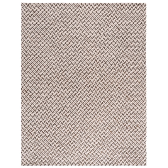 SAFAVIEH Natural Fiber Couture Saleem Geometric Area Rug, Beige/Grey, 9' x 12'
