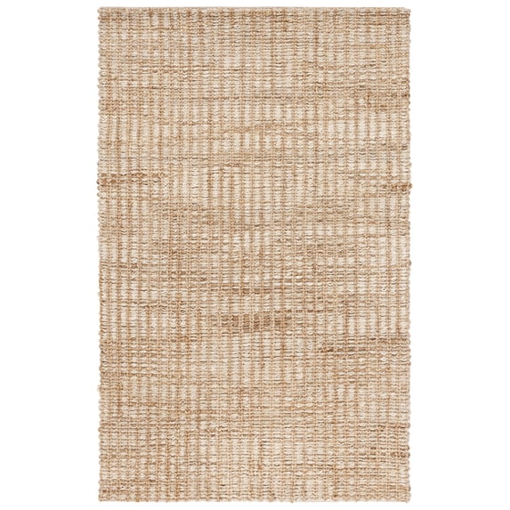 SAFAVIEH Natural Fiber Couture Seanna Solid Area Rug, Ivory/Natural, 5' x 8'