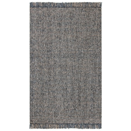 SAFAVIEH Natural Fiber Crawford Abstract Area Rug, Charcoal/Natural, 2' x 3'