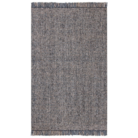 SAFAVIEH Natural Fiber Crawford Abstract Area Rug, Charcoal/Natural, 6' x 9'