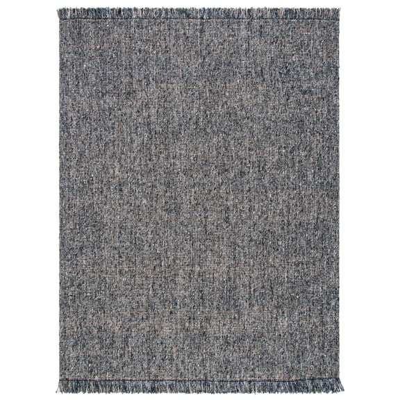 SAFAVIEH Natural Fiber Crawford Abstract Area Rug, Charcoal/Natural, 9' x 12'
