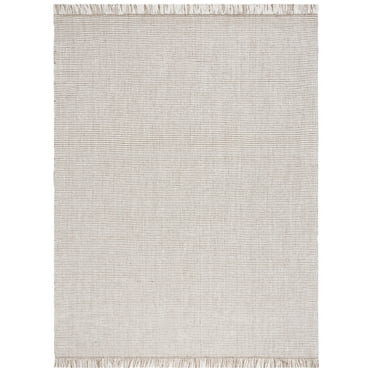 SAFAVIEH Natural Fiber Crawford Abstract Area Rug, Ivory/Natural, 8' x 10'