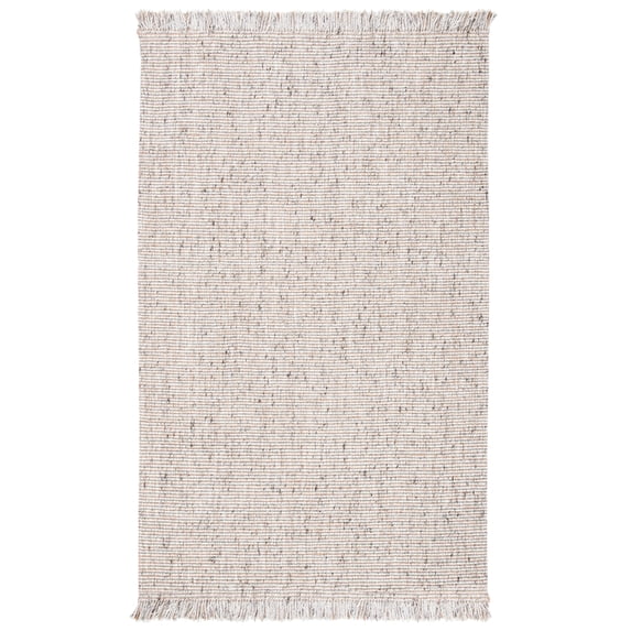 SAFAVIEH Natural Fiber Crawford Abstract Area Rug, Silver/Natural, 3' x 5'