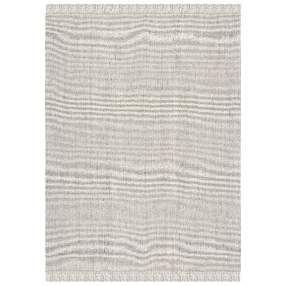 SAFAVIEH Natural Fiber Crawford Abstract Area Rug, Silver/Natural, 9' x 12'