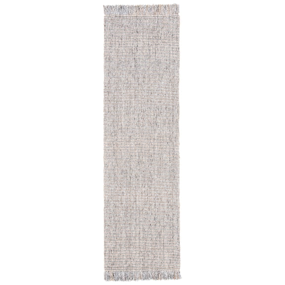 SAFAVIEH Natural Fiber Crawford Abstract Runner Rug, Grey/Natural, 2'3" x 14'