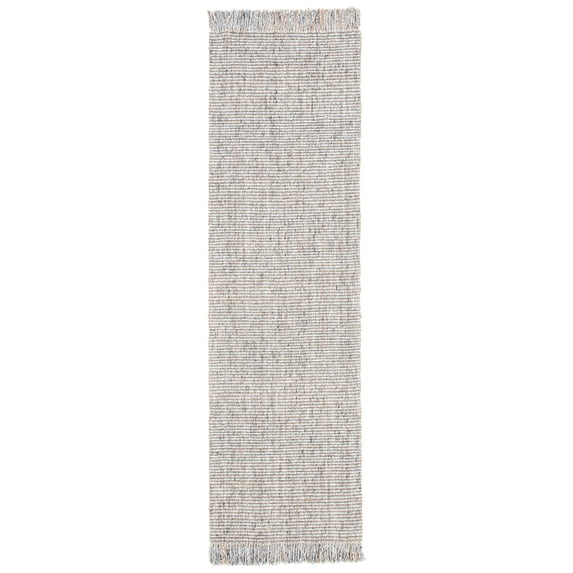 SAFAVIEH Natural Fiber Crawford Abstract Runner Rug, Grey/Natural, 2'3" x 18'