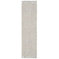 thumbnail image 1 of SAFAVIEH Natural Fiber Crawford Abstract Runner Rug, Silver/Natural, 2'3" x 18', 1 of 7