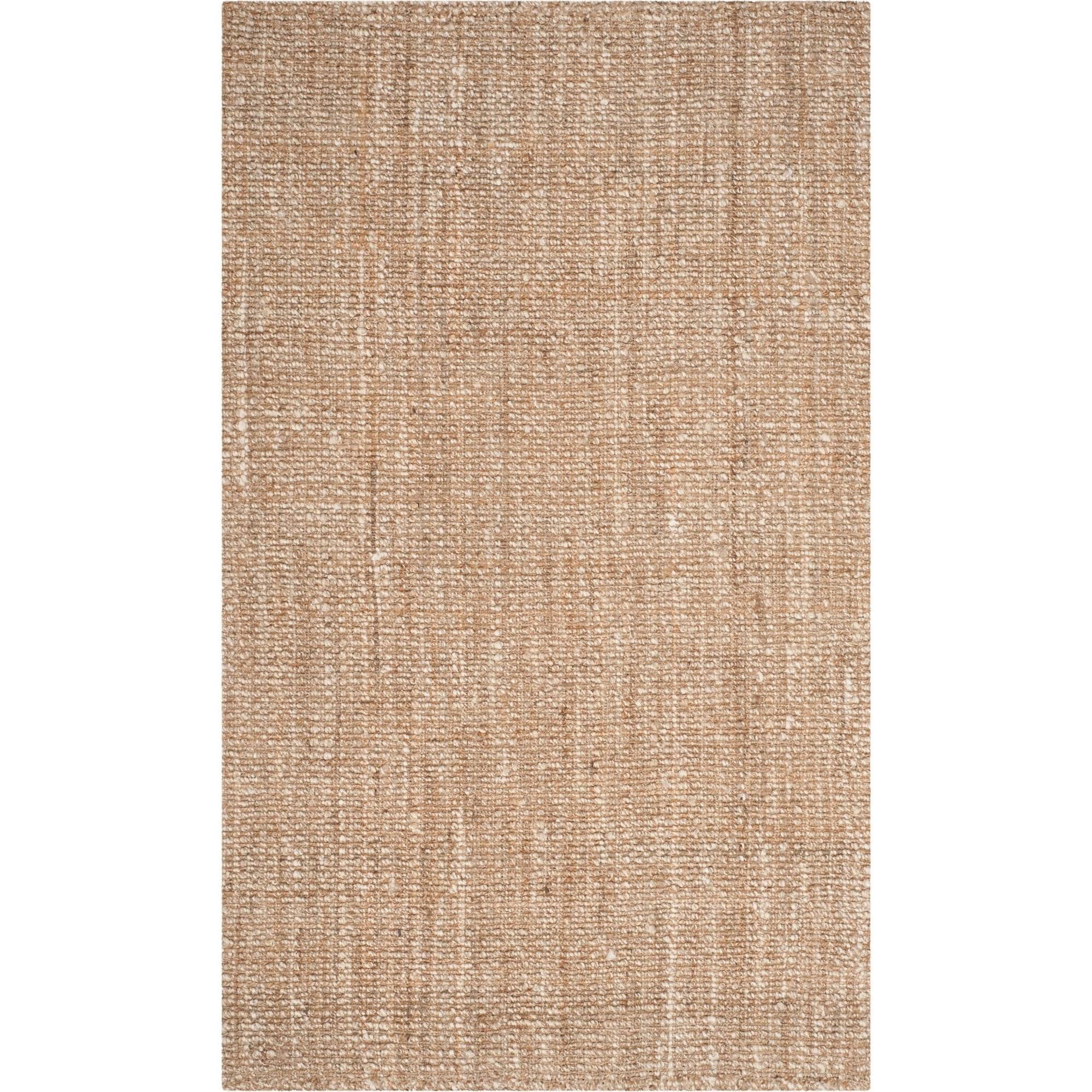 Natural Hand-Knotted Jute 4' x 6' Area Rug