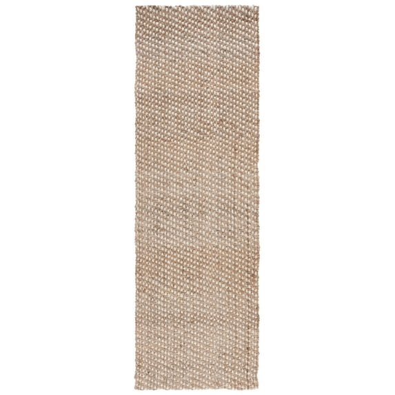 SAFAVIEH Natural Fiber Crofton Bordered Runner Rug, Natural, 2'6" x 8'