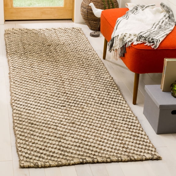SAFAVIEH Natural Fiber Daisy Braided Runner Rug, Natural, 2'6" x 8'