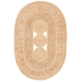 thumbnail image 1 of SAFAVIEH Natural Fiber Danica Geometric Area Rug, Natural, 4' x 6' Oval, 1 of 8